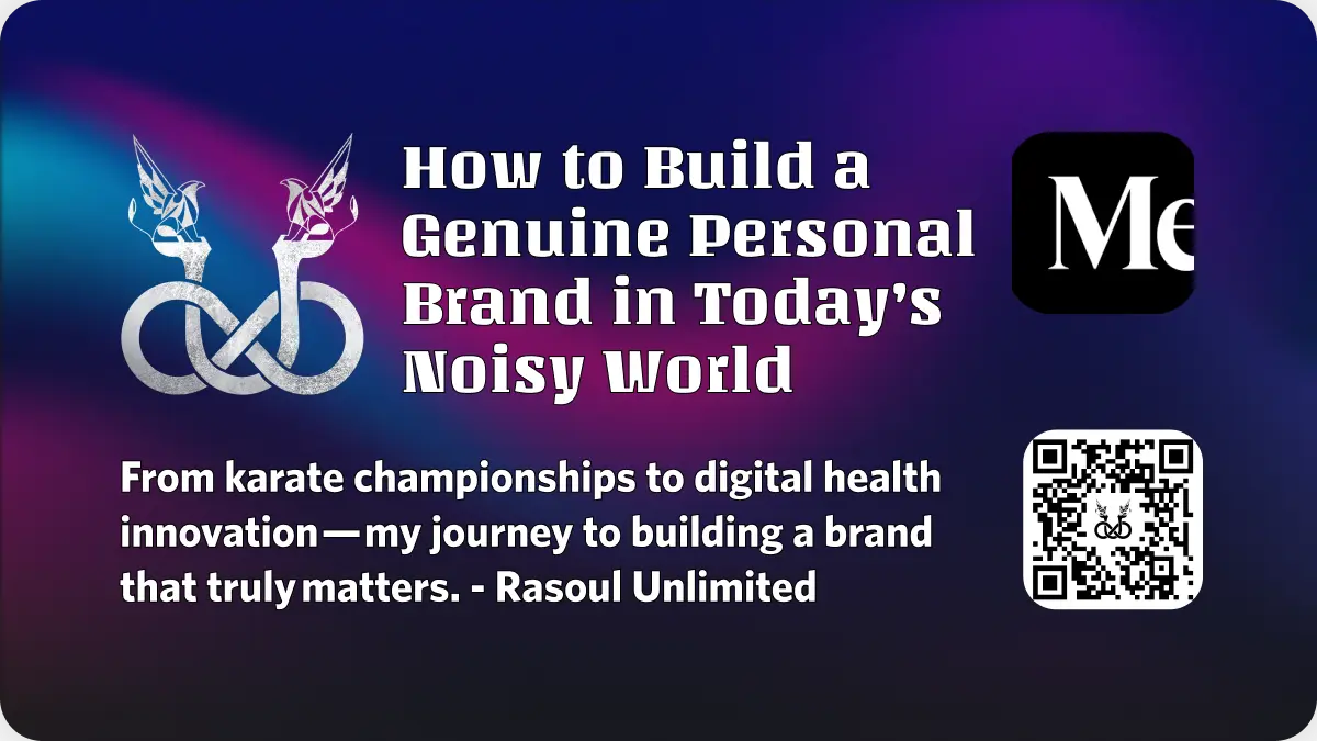 تصویر پیشنمایش مقاله مدیوم با عنوان 'How to Build a Genuine Personal Brand in Today’s Noisy World'